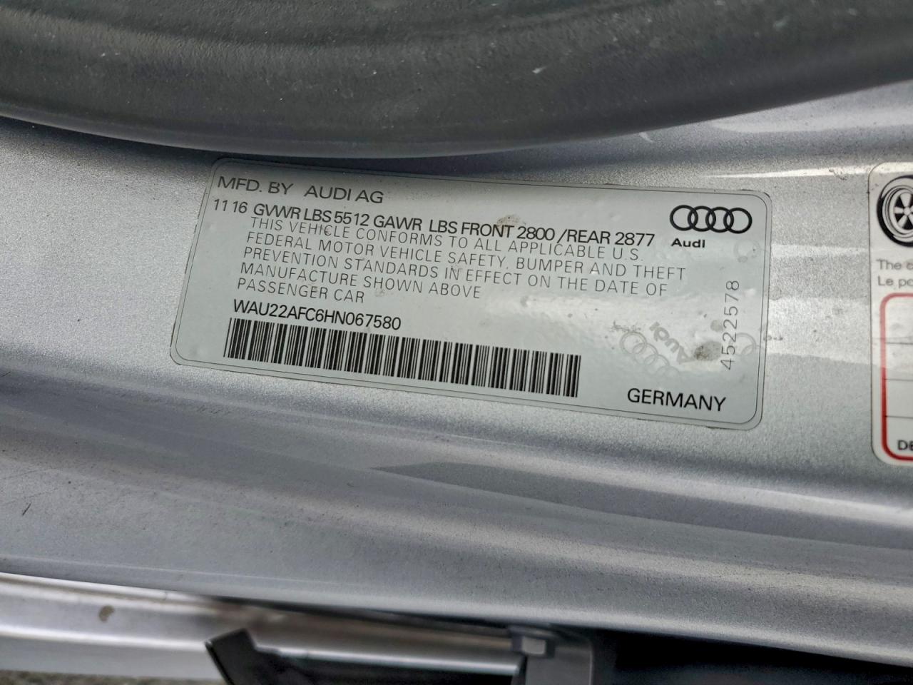 2017 AUDI A7 PRESTIGE photo 23