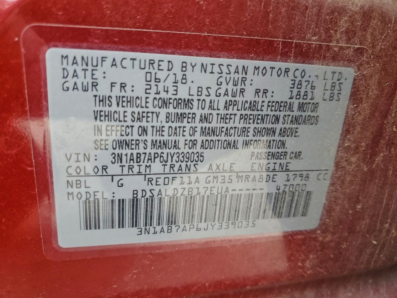 2018 NISSAN SENTRA S photo 23