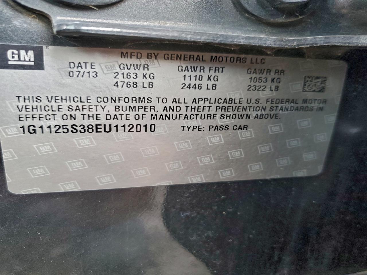 2014 CHEVROLET IMPALA LT photo 12
