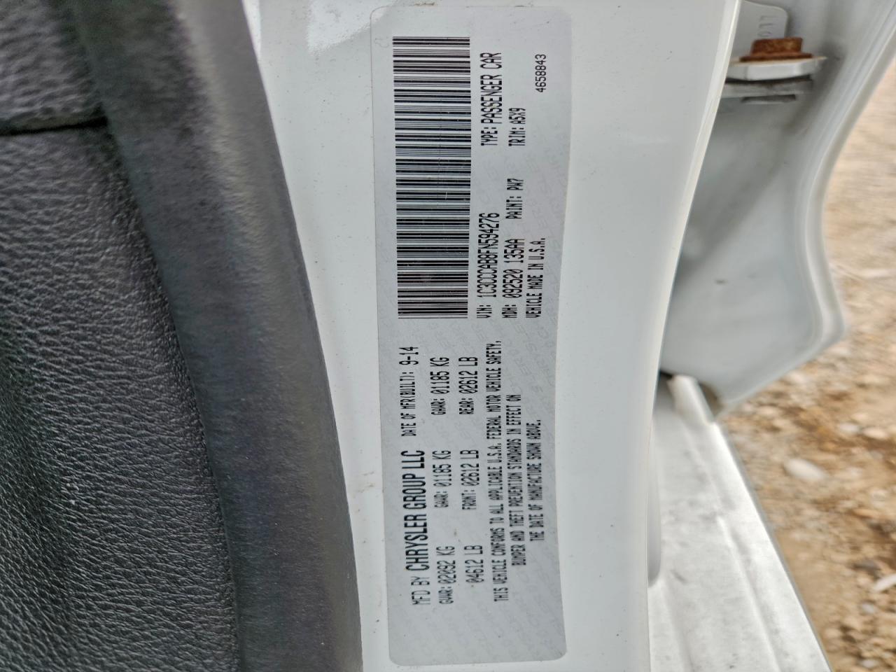 2015 CHRYSLER 200 LIMITED photo 12