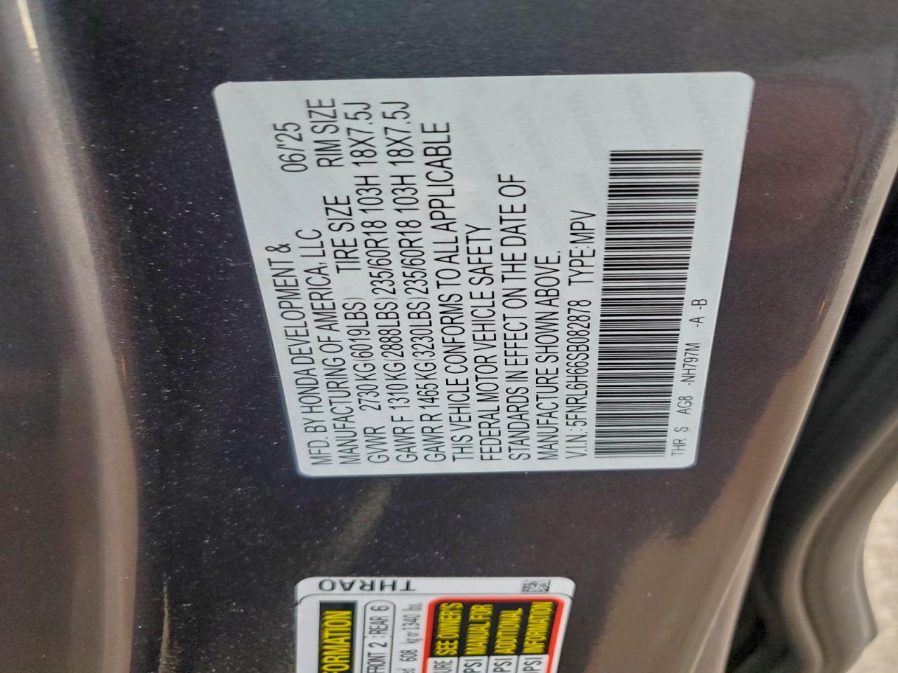 2025 HONDA ODYSSEY EXL photo 25
