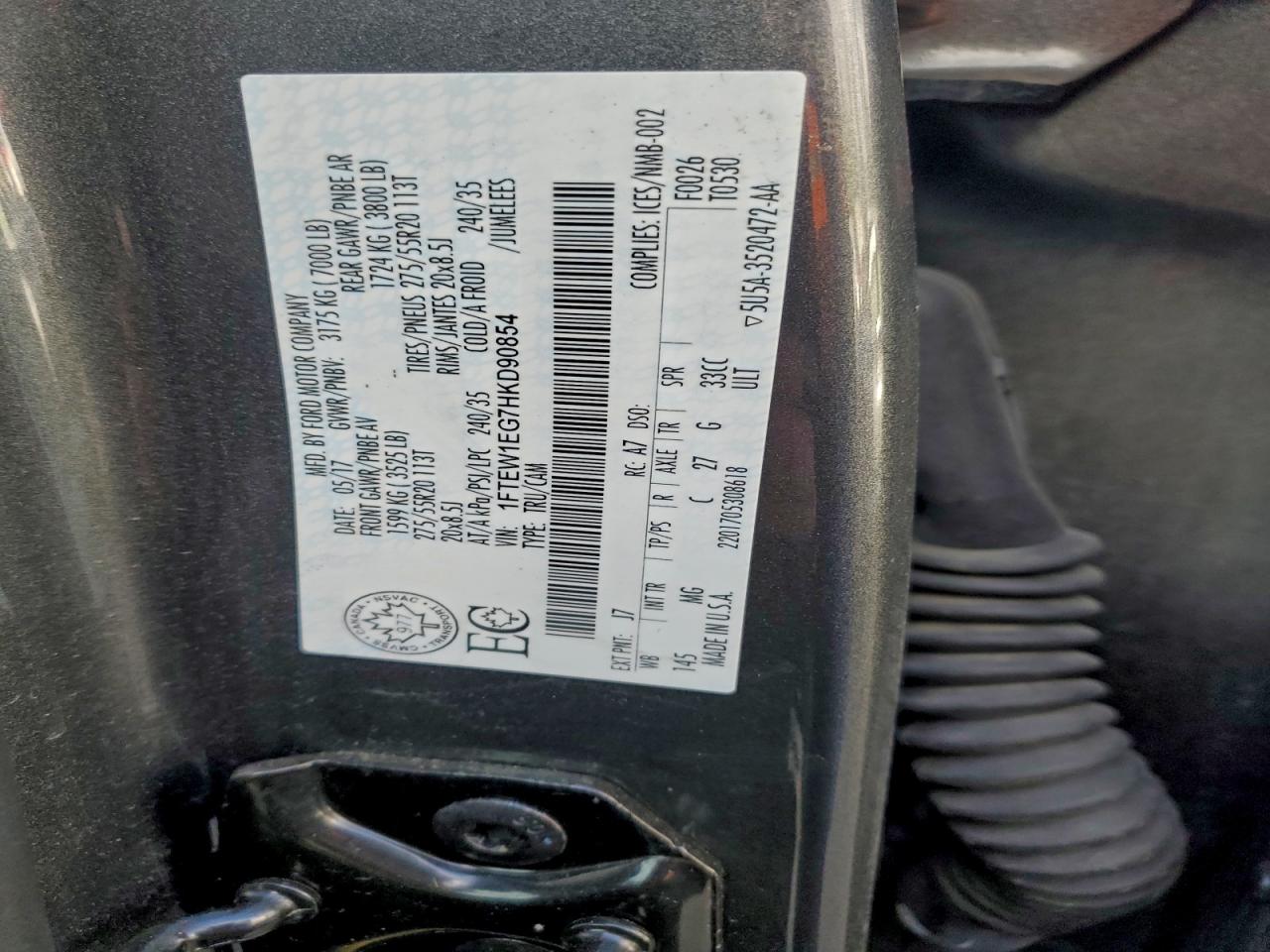 2017 FORD F150 SUPERCREW photo 23