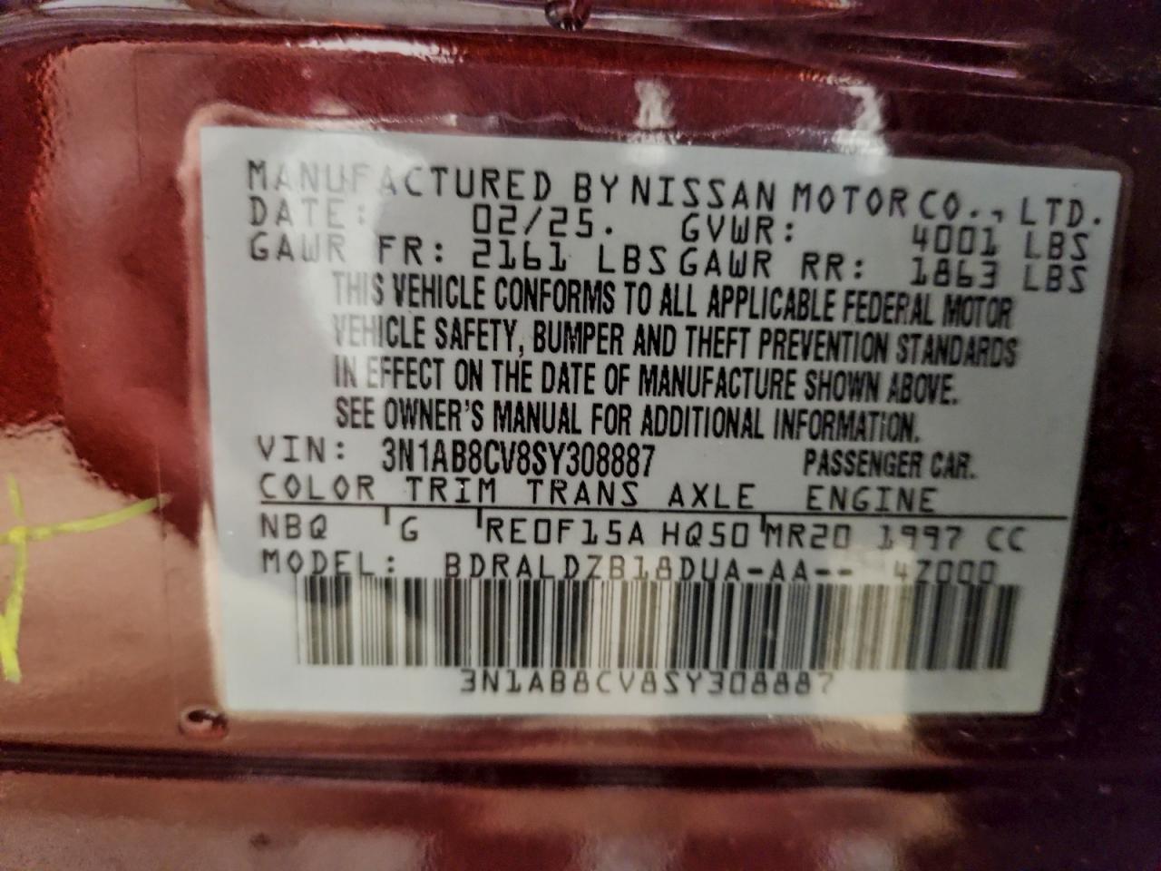 2025 NISSAN SENTRA SV photo 23