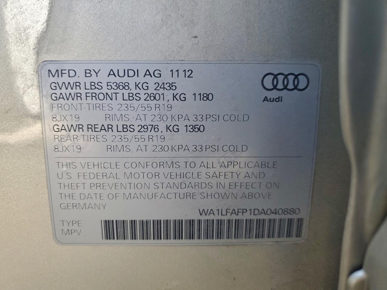 2013 AUDI Q5 PREMIUM PLUS photo 37