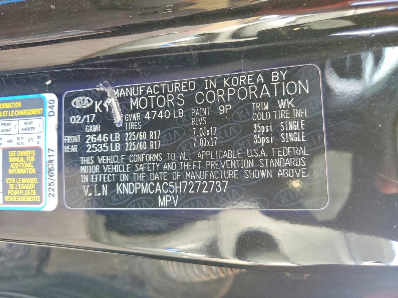 2017 KIA SPORTAGE LX photo 13
