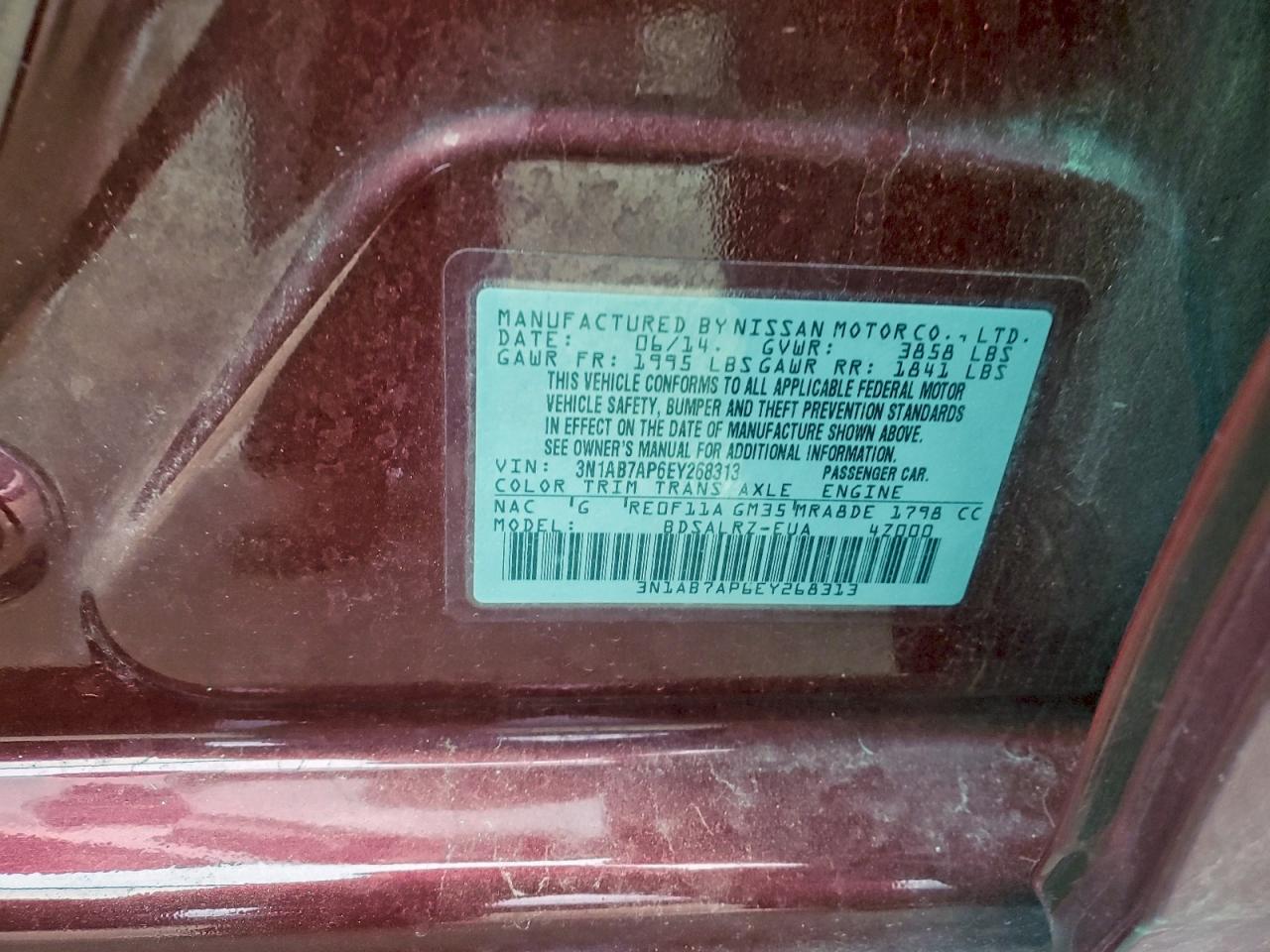 2014 NISSAN SENTRA S photo 23