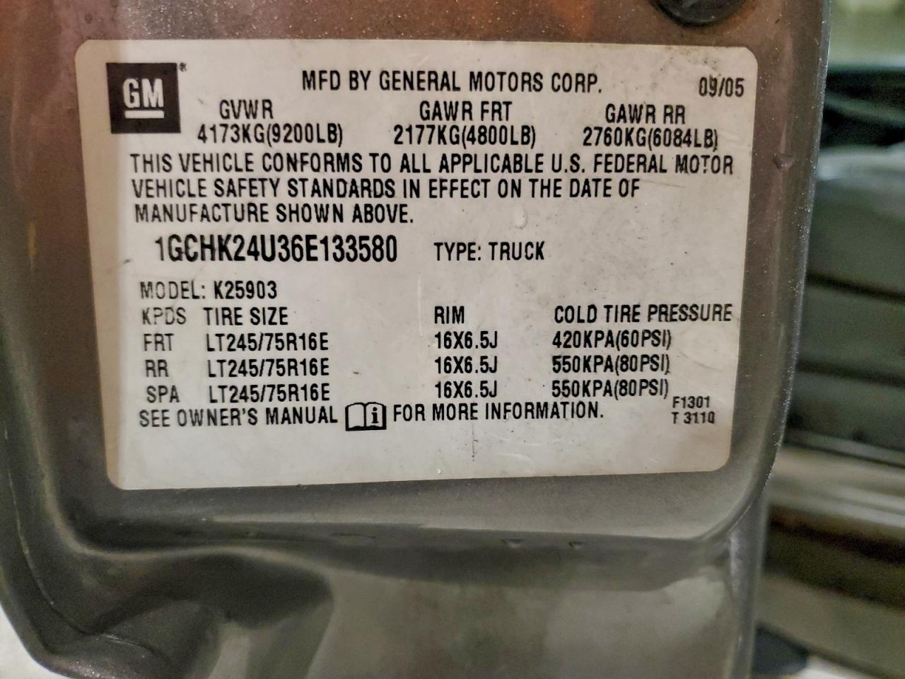 2006 CHEVROLET SILVERADO K2500 HEAVY DUTY photo 12