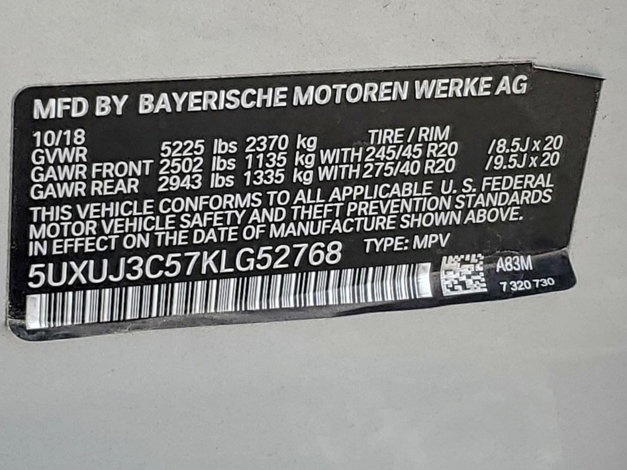 2019 BMW X4 XDRIVE30I photo 23