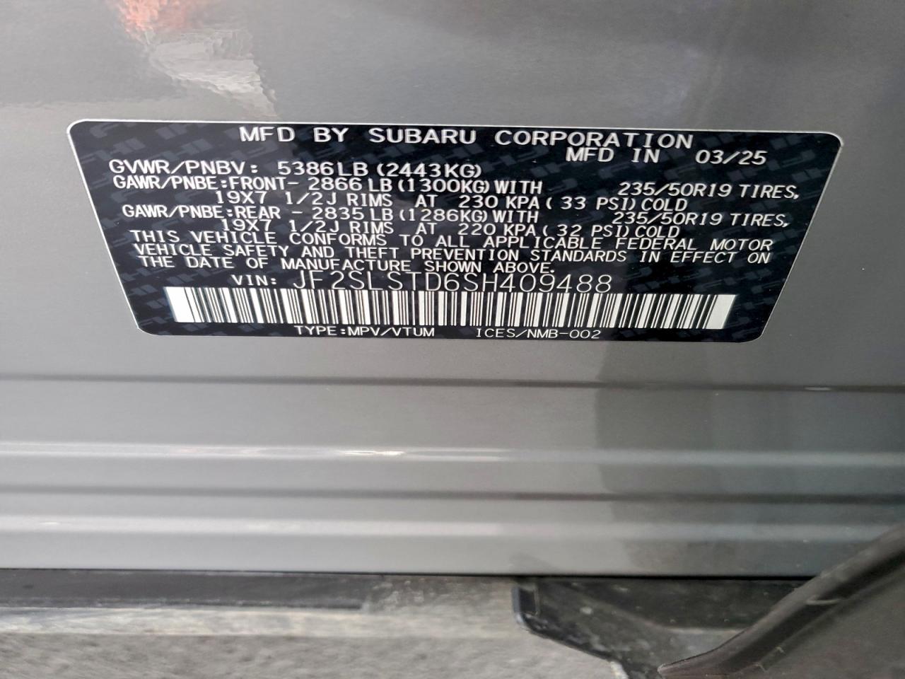 2025 SUBARU FORESTER TOURING photo 37
