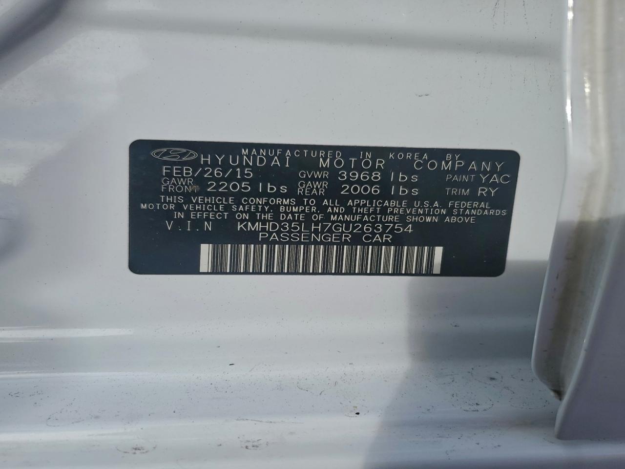2016 HYUNDAI ELANTRA GT photo 23