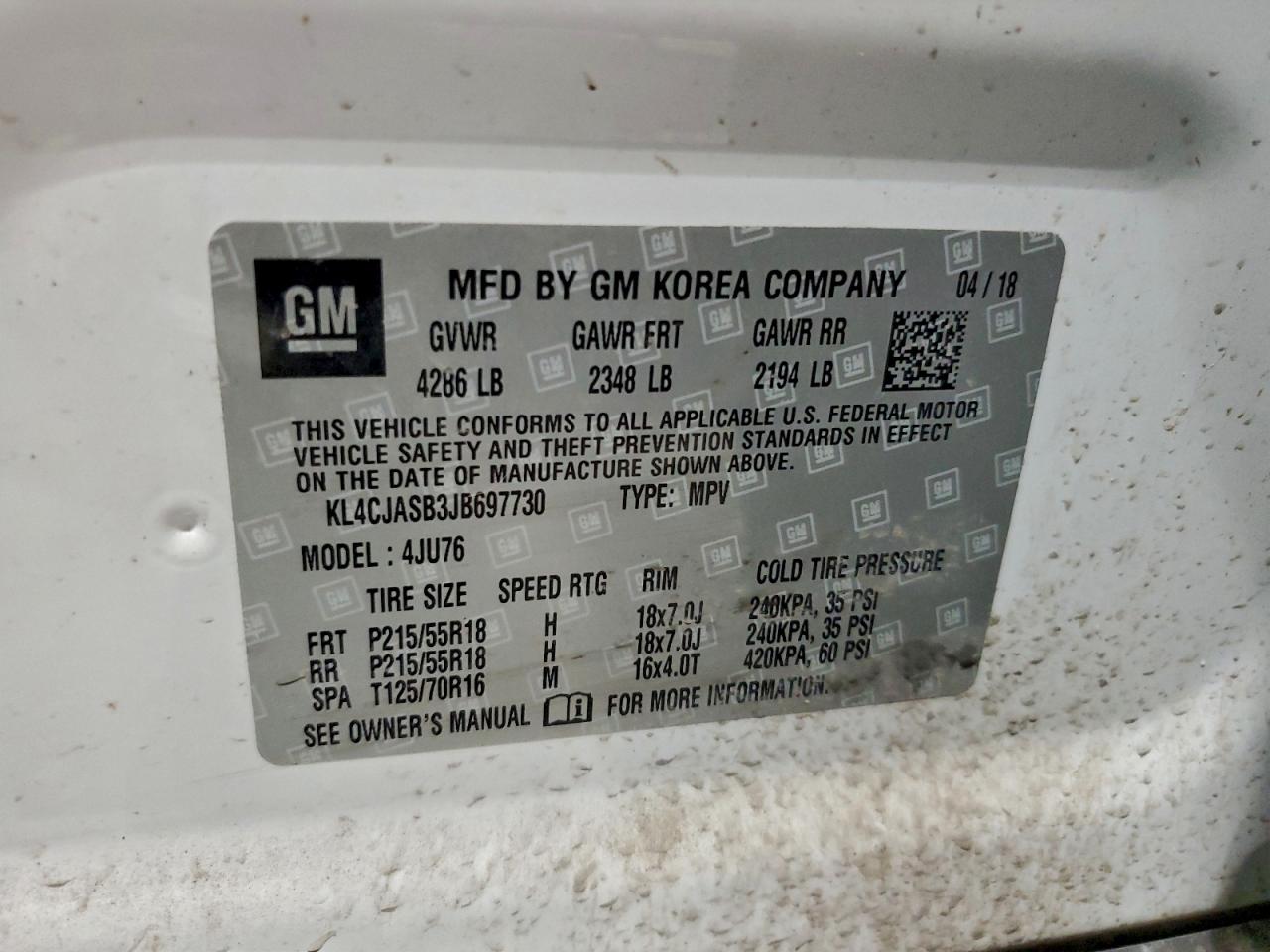 2018 BUICK ENCORE PREFERRED photo 12