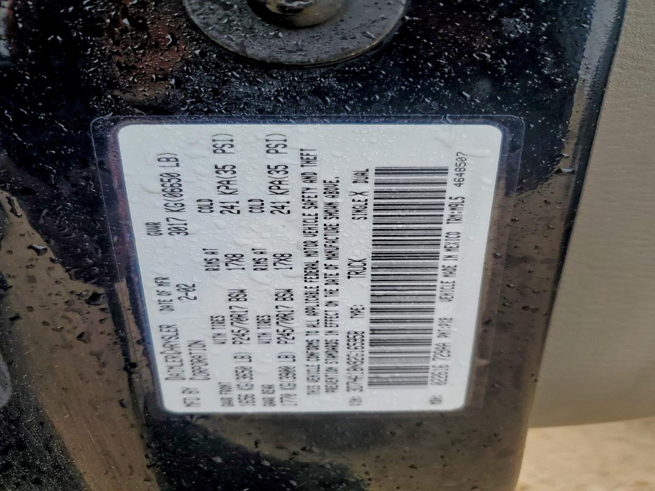 2002 DODGE RAM 1500 photo 12
