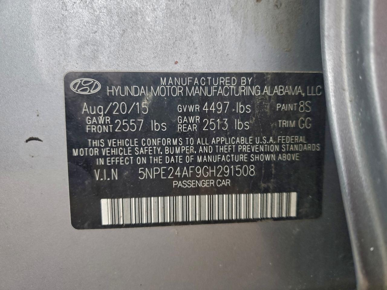 2016 HYUNDAI SONATA SE photo 12