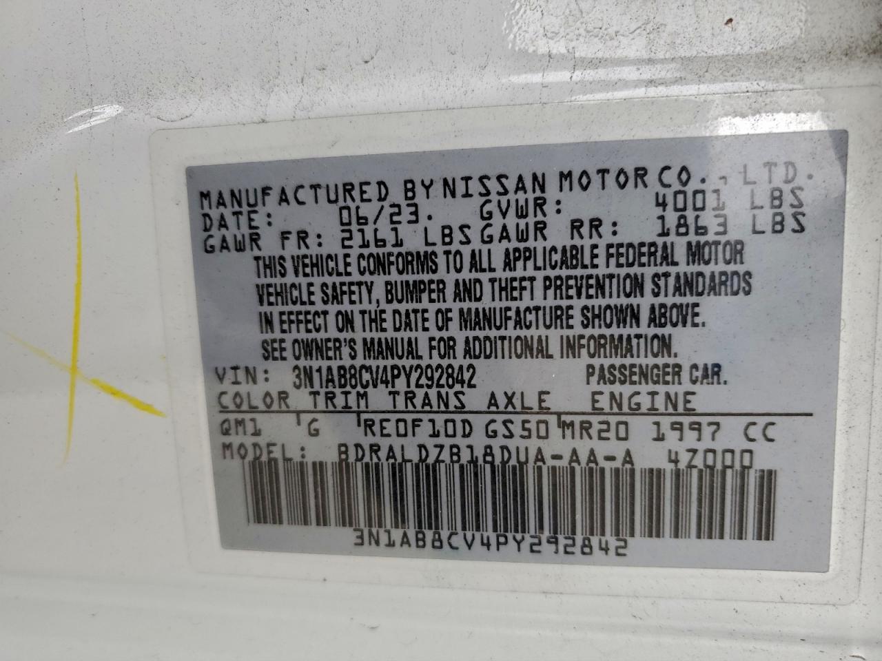 2023 NISSAN SENTRA SV photo 13