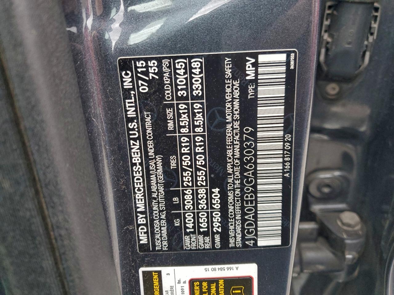 2016 MERCEDES-BENZ GLE 300D 4MATIC photo 13