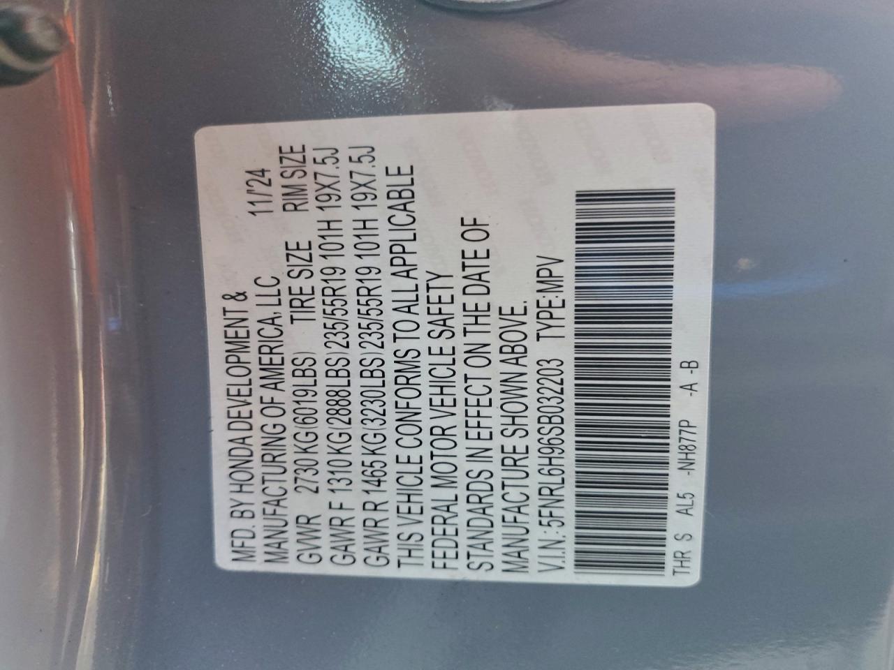 2025 HONDA ODYSSEY ELITE photo 13