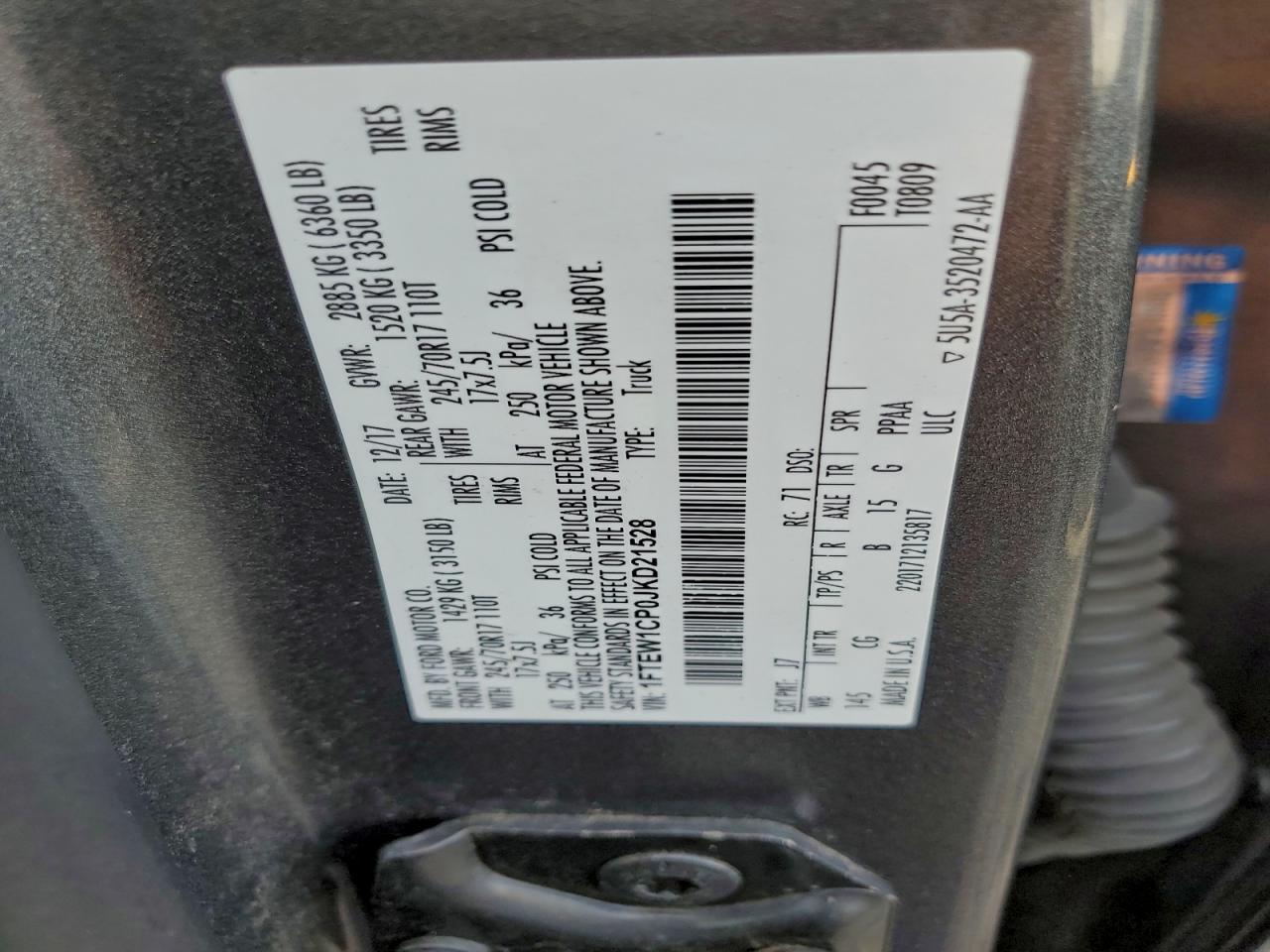2018 FORD F150 SUPERCREW photo 37