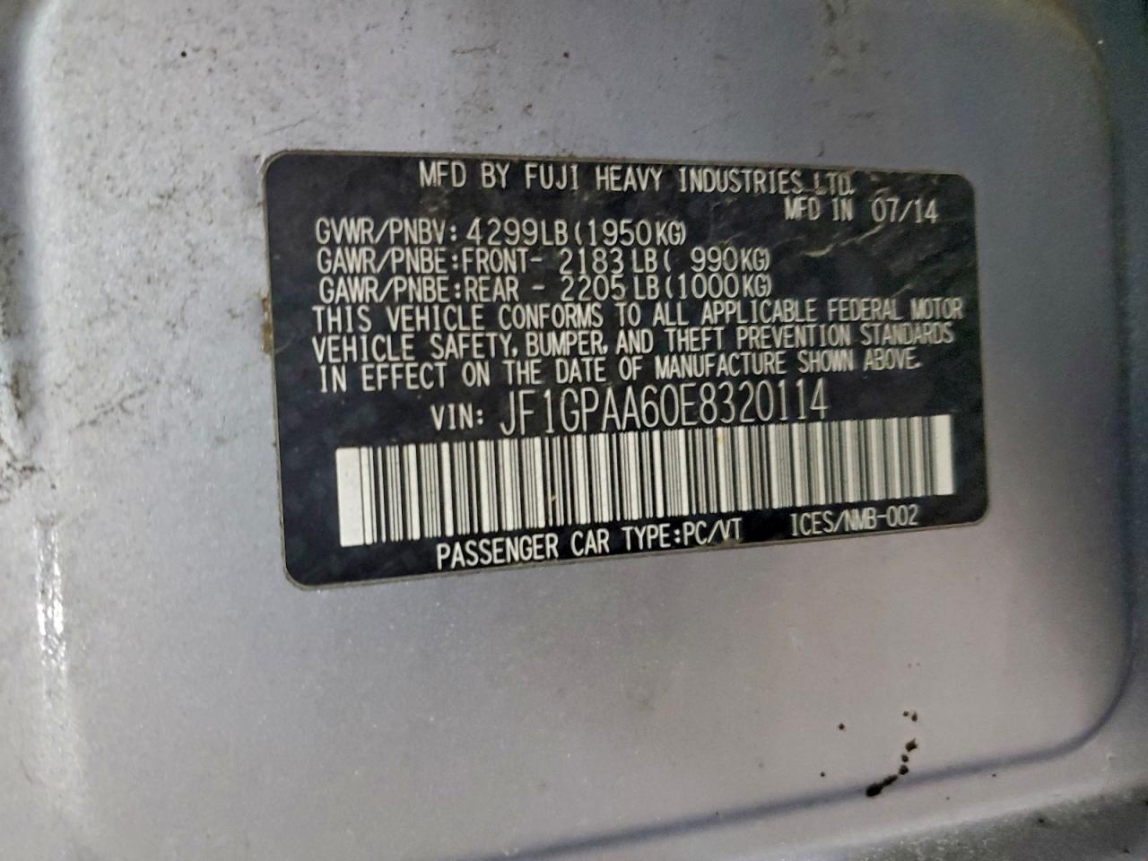2014 SUBARU IMPREZA photo 34