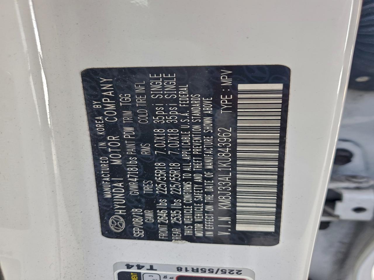 2019 HYUNDAI TUCSON LIMITED photo 27