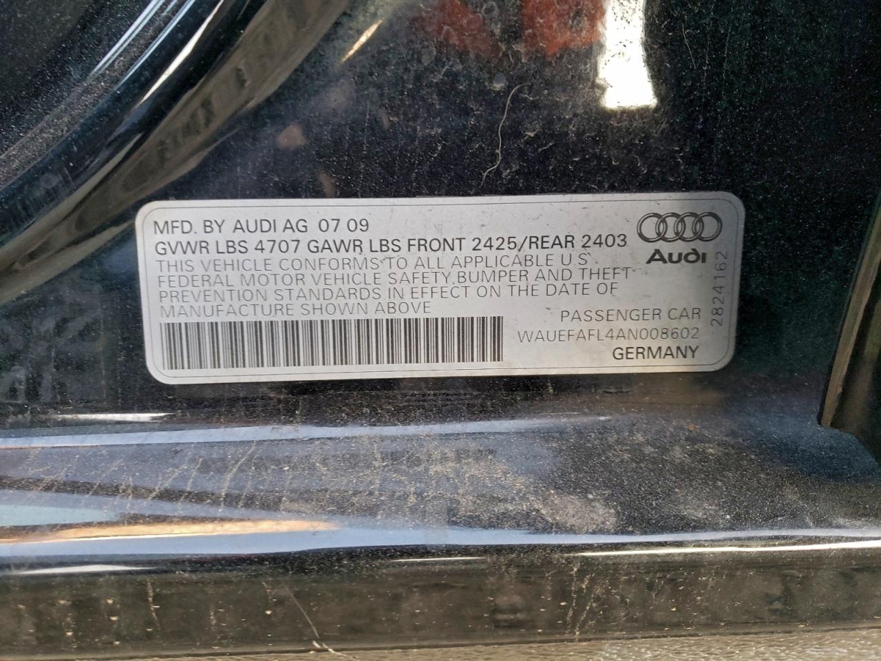 2010 AUDI A4 PREMIUM PLUS photo 12