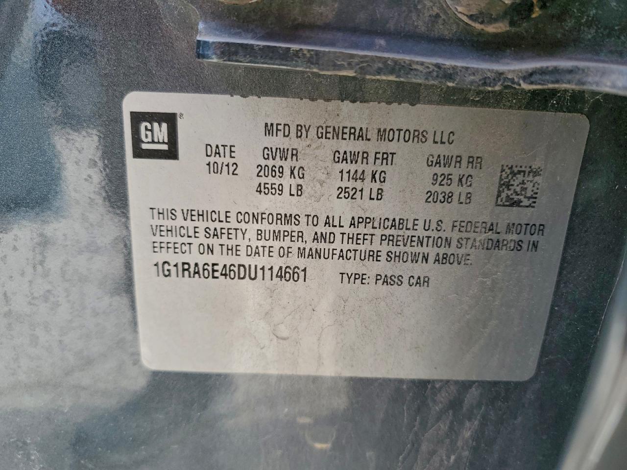 2013 CHEVROLET VOLT photo 12