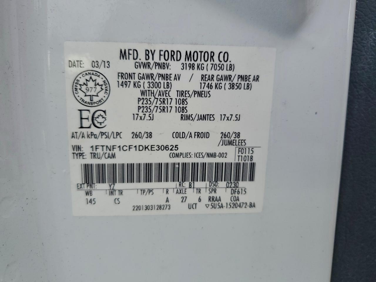 2013 FORD F150 photo 23