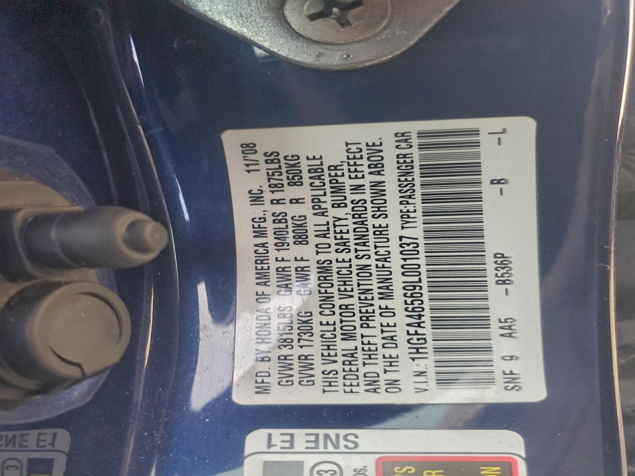 2009 HONDA CIVIC GX photo 23