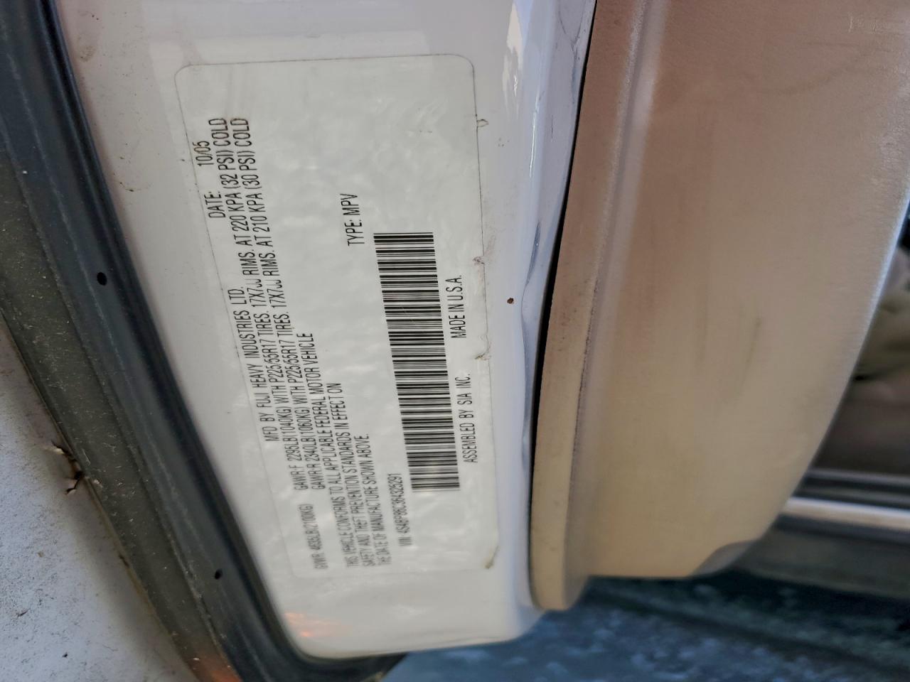 2006 SUBARU OUTBACK OUTBACK 3.0R LL BEAN photo 34