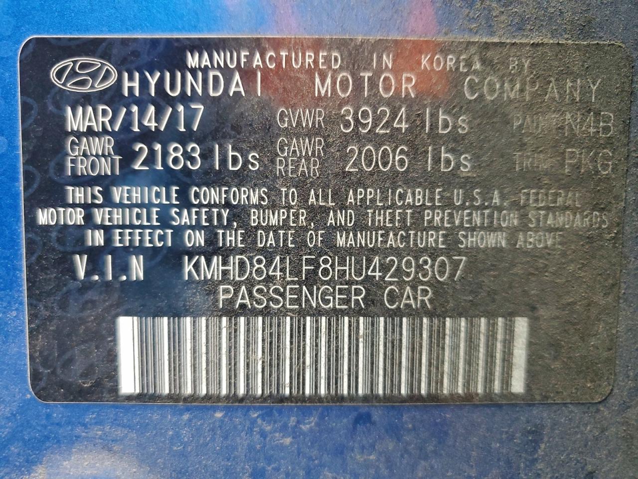2017 HYUNDAI ELANTRA SE photo 23
