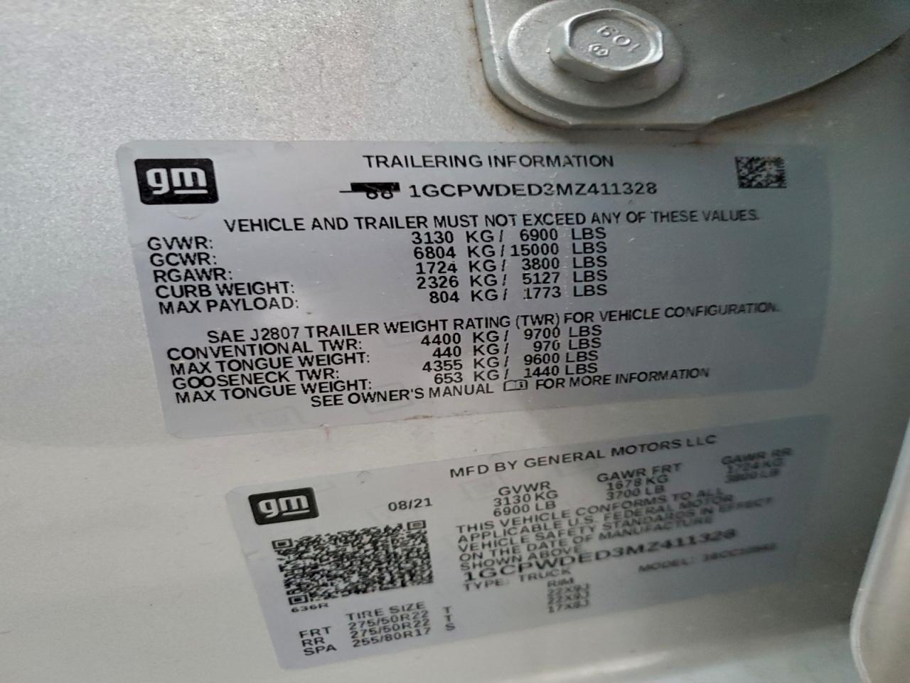 2021 CHEVROLET SILVERADO C1500 RST photo 13