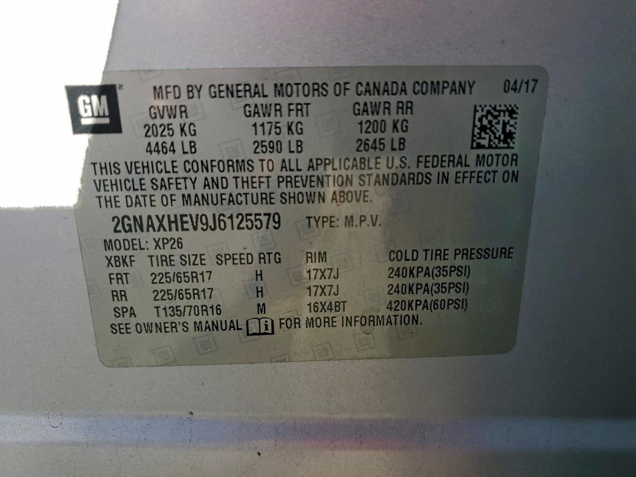 2018 CHEVROLET EQUINOX LS photo 13