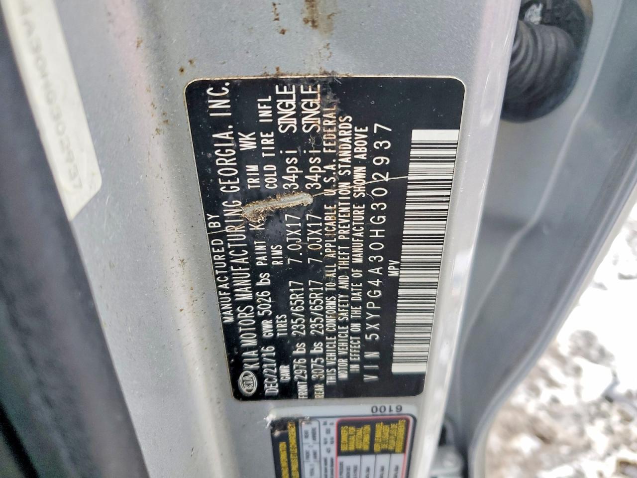 2017 KIA SORENTO LX photo 12