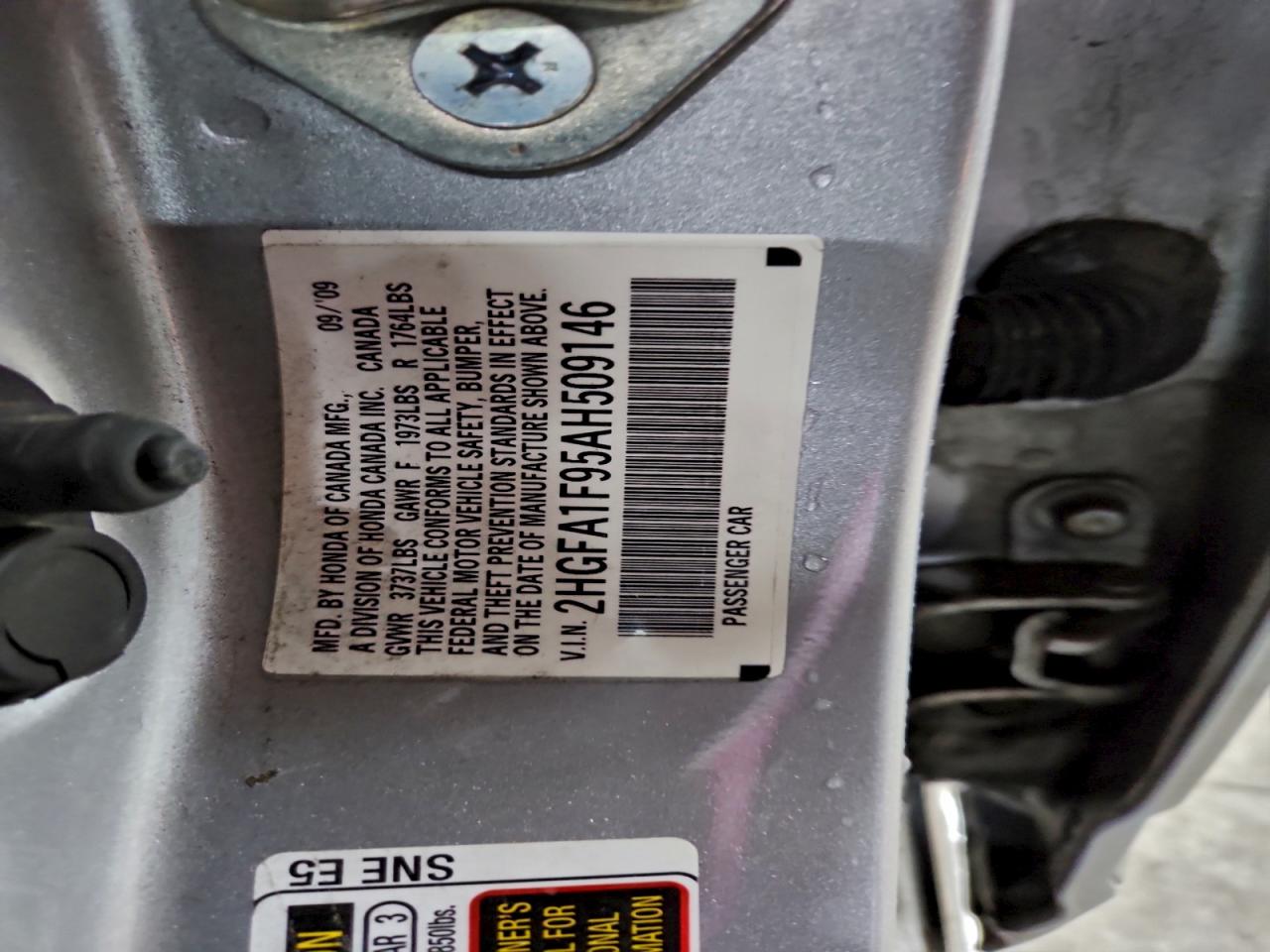 2010 HONDA CIVIC EXL photo 23