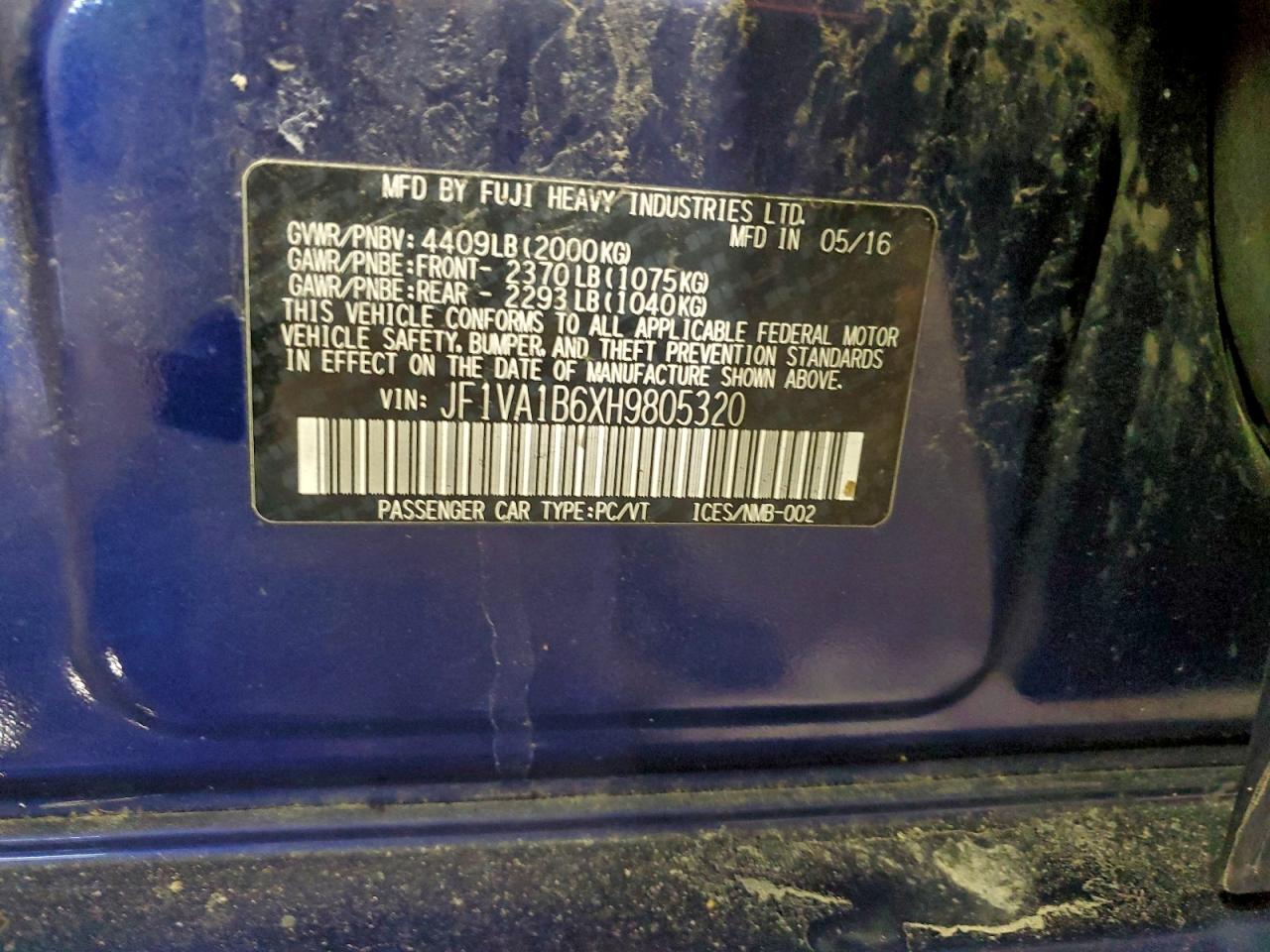 2017 SUBARU WRX photo 34