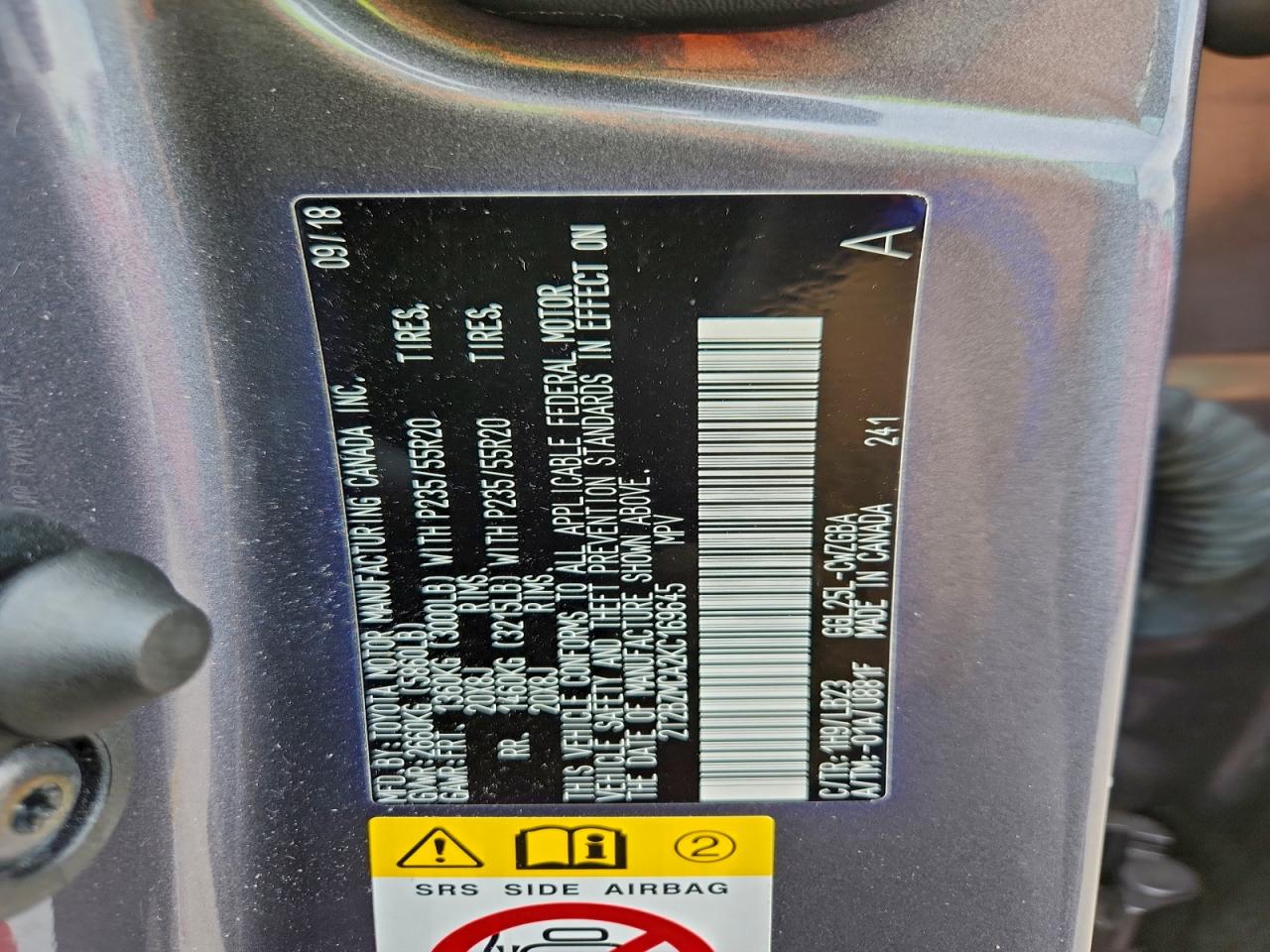 2019 LEXUS RX 350 BASE photo 25