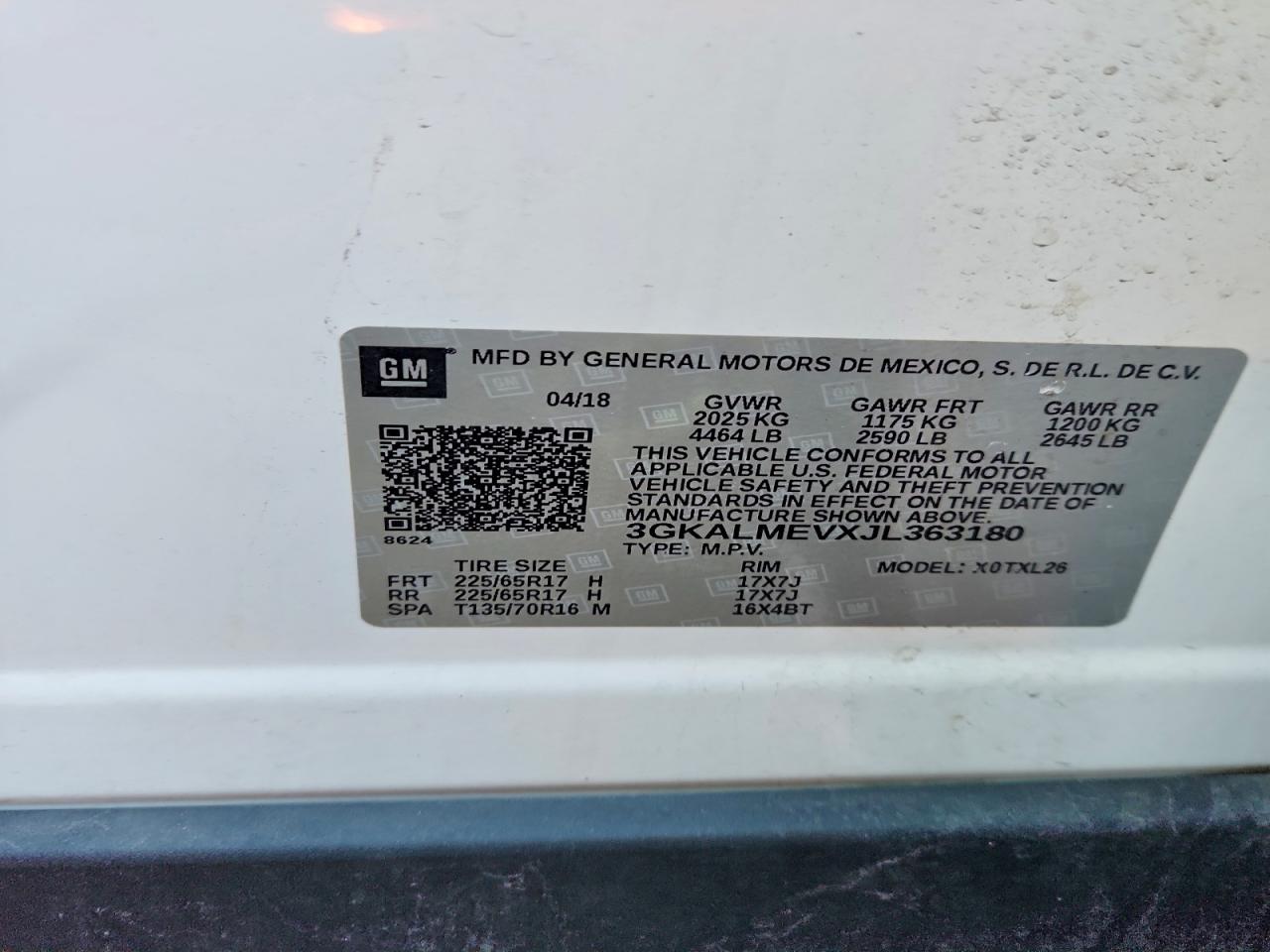 2018 GMC TERRAIN SLE photo 37