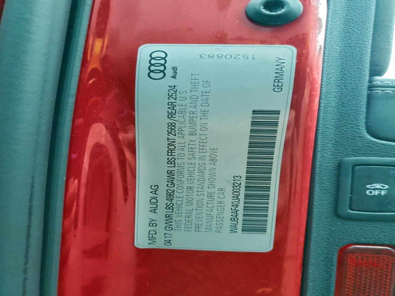 2018 AUDI S4 PREMIUM PLUS photo 12