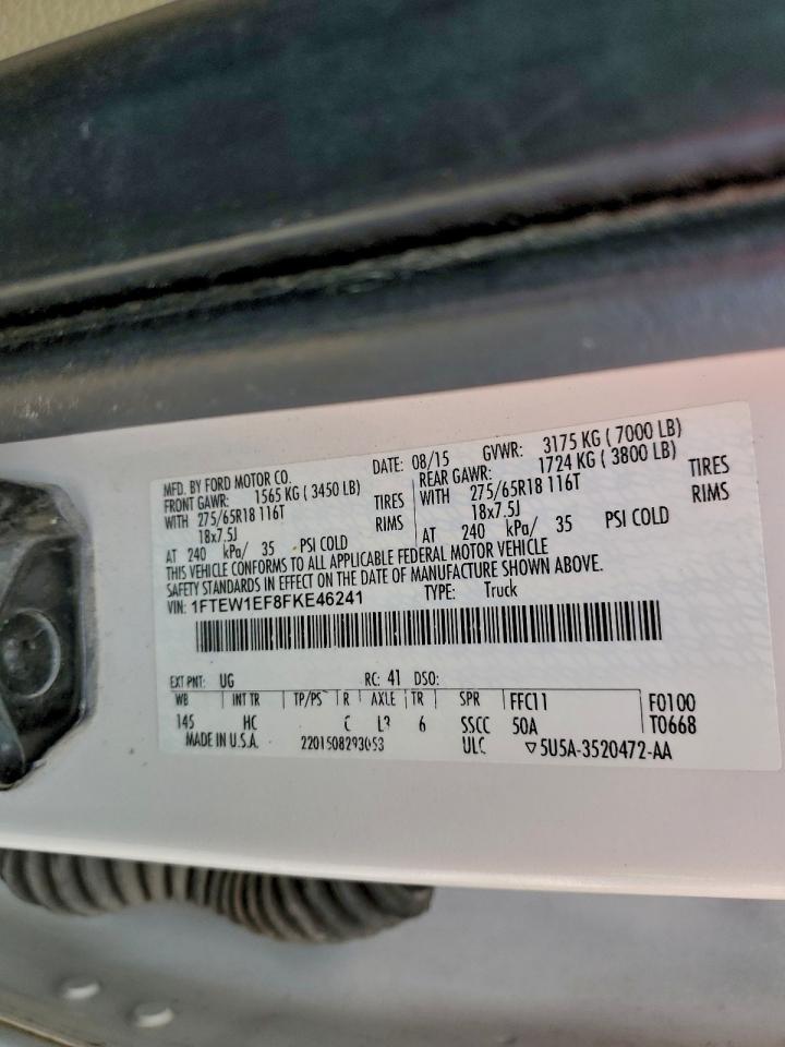 2015 FORD F150 SUPERCREW photo 12