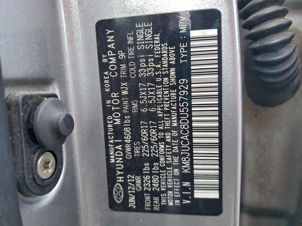 2013 HYUNDAI TUCSON GLS photo 25