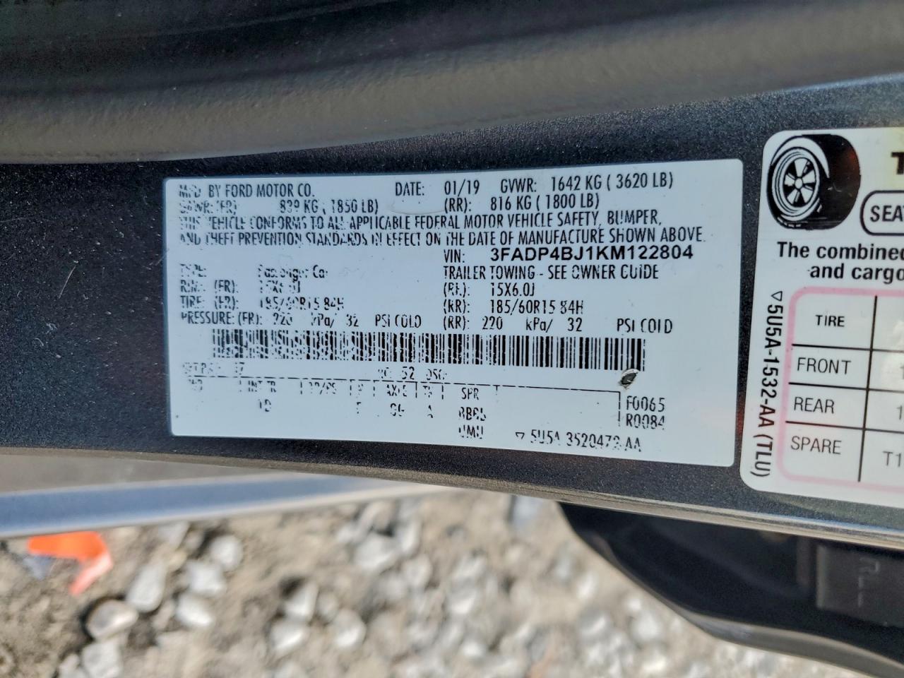 2019 FORD FIESTA SE photo 25