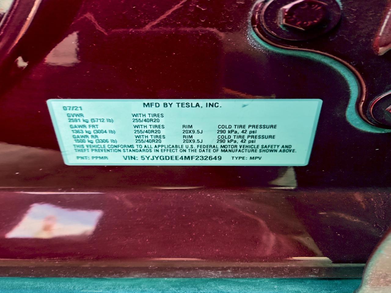 2021 TESLA MODEL Y photo 25