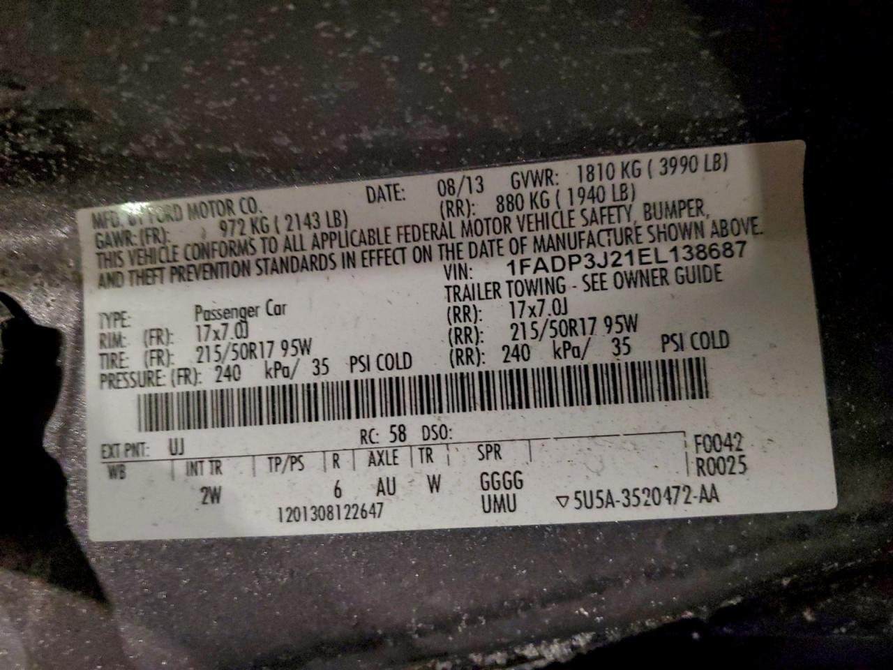 2014 FORD FOCUS TITANIUM photo 12