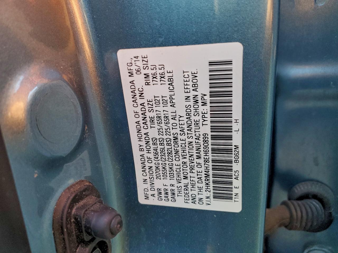 2014 HONDA CR-V EXL photo 37