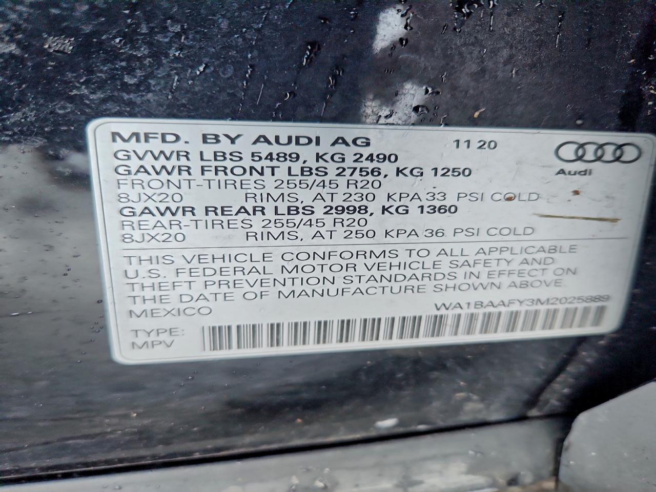 2021 AUDI Q5 PREMIUM PLUS photo 13