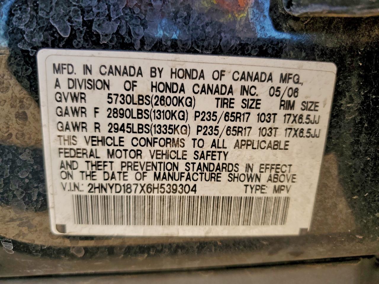 2006 ACURA MDX TOURING photo 12