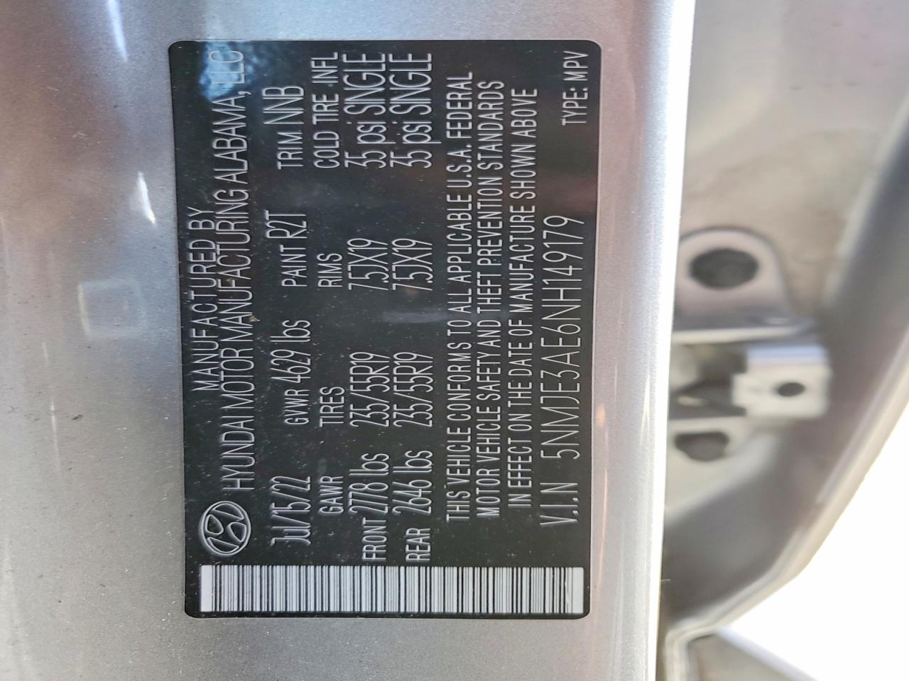 2022 HYUNDAI TUCSON LIMITED photo 13