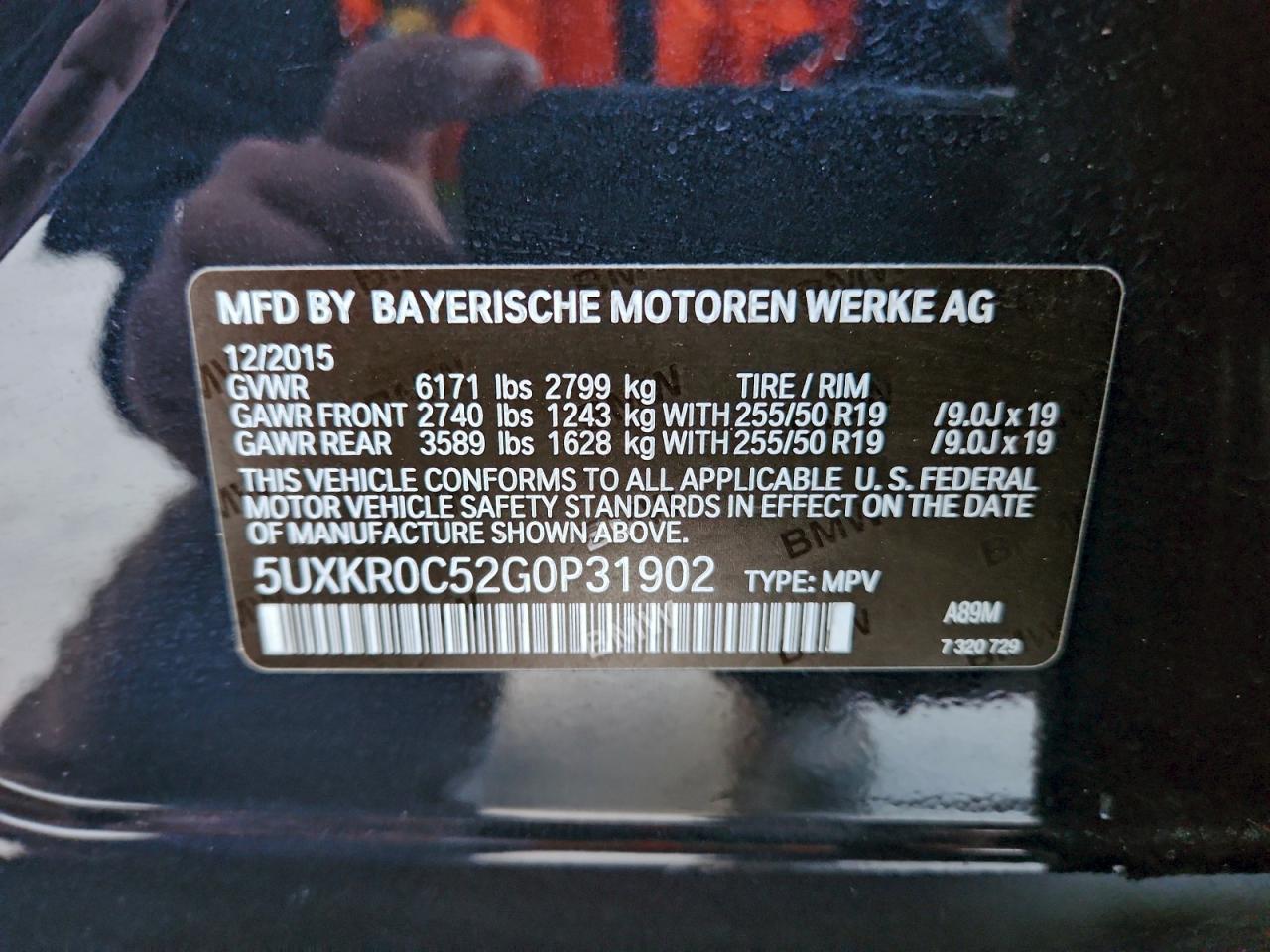 2016 BMW X5 XDRIVE35I photo 25