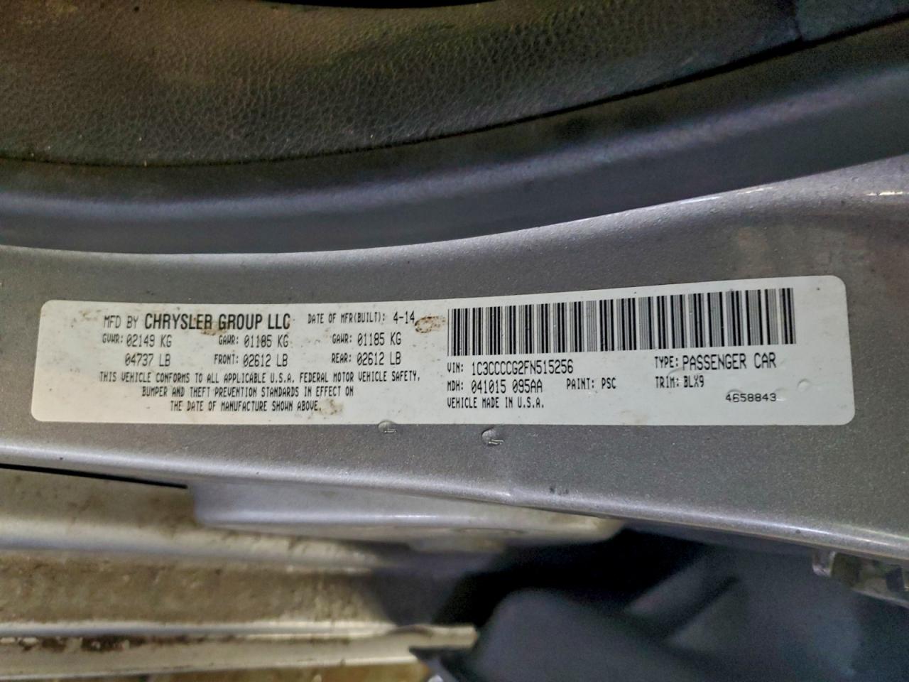 2015 CHRYSLER 200 C photo 13