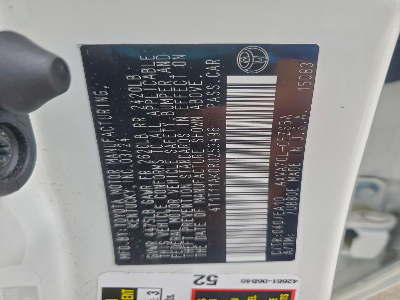 2024 TOYOTA CAMRY SE NIGHT SHADE photo 23