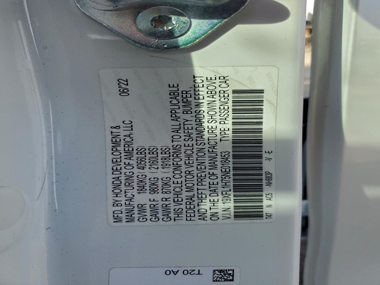 2022 HONDA CIVIC EXL photo 34